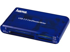 Hama čtečka paměťových karet "35 v 1", modrá