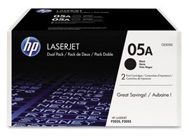 HP CE505D Toner,dual pack