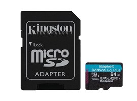 Kingston 64GB microSDXC U3V30 A2 200MB/s