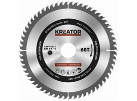 Kreator KRT020417 Pilový kotouč na dřevo 190mm 60T