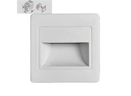 Luxera EMITHOR 70409 STEP LIGHT LED bíl.