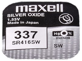 Nenabíjecí knoflíková baterie 337 Maxell Silver Oxide 1ks Blistr