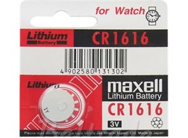 Nenabíjecí knoflíková baterie CR1616 Maxell Lithium 1ks Blistr