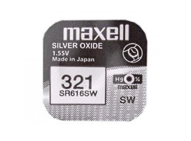Nenabíjecí knoflíková baterie 321 Maxell Silver Oxide 1ks Blistr