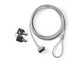 Nedis NBLKK1003ME - Zámek Notebooku | Tlačítko | 3 m | Stříbrná