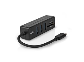 Nedis USB Hub USB-C CCGB64250BK01