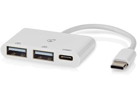 Nedis USB C Adaptér CCGB64785WT01
