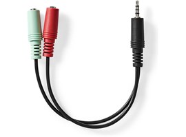 Nedis Audio Kabel 0,2m CAGB22150BK02