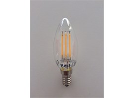 Best-Led E14 4W teplá bílá BL-C37-4W