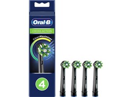 Oral-B EB 50-4 CrossAction Black náhradní hlavice s Technologií CleanMaximiser, 4 ks