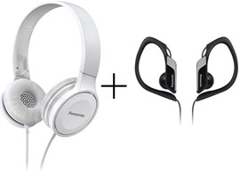 Panasonic RP-HF100E-W+dárek RP-HS34 black