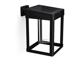 Camil UltraEfficient solární venkovní nástěnné LED svítidlo 1,4W 250lm 3000K IP44, černé