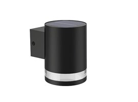 Fyce solární venkovní nástěnné LED svítidlo 1,5W 200lm 2700K IP44, černé