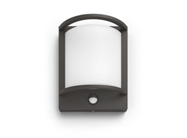 Samondra UltraEfficient venkovní nástěnné svítidlo se senzorem LED 3,8W 800lm 2700K IP44, antracit