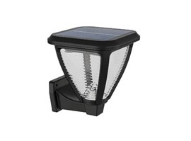 Vapora solární venkovní nástěnné LED svítidlo 1,5W 200lm 2700K IP44, černé