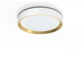 Hanno stropní svítidlo LED 24W 2700lm 2700K SceneSwitch CRI80 38cm kulaté IP20, bílá/zlatá