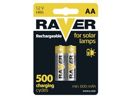 Baterie Raver AA 600 mAh 2 ks