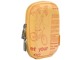 RivaCase 7103 pouzdro na fotoaparát, žluté Newspaper