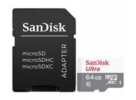 SanDisk Ultra - Paměťová karta flash (adaptér microSDHC - SD zahrnuto) - 64 GB - Class 10 - microSDX