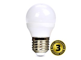 Solight Žárovka LED, miniglobe, 8W, E27, 3000K, 720lm, teplá bílá