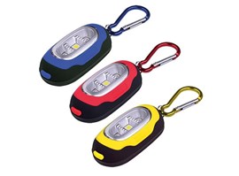 Solight LED svítilna s karabinou, 3x LED