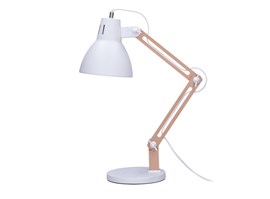 Solight stolní lampa Falun, E27, bílá