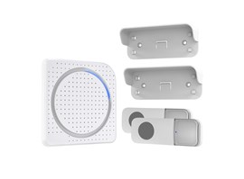 Solight bezdrátový zvonek, 2 tlačítka, do zásuvky, 200m, bílý, learning code