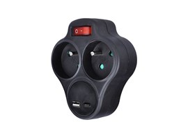 Solight P99USBC-B rozbočka