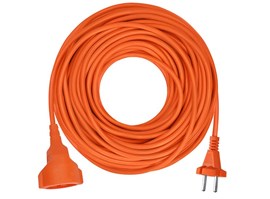 Solight PS22 1z pohyblivý přívod - spojka, 20m, 2 x 1,5mm2, oranžová