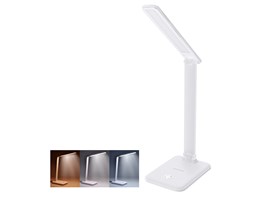 Solight LED stolní lampička 10W, 490lm, změna CCT, stmívání, bílá
