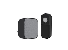 Solight 1L74B bezdrátový zvonek, do zásuvky, 180m, černý, learning code