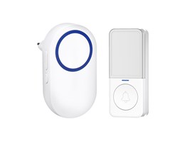 Solight bezdrátový zvonek, do zásuvky, 200m, bílý, learning code