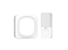 Solight bezdrátový zvonek a noční světélko, do zásuvky, 150m, bílý, learning code