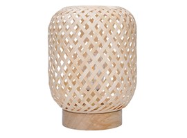 Solight ratanová LED lucerna s LED žárovkou, teplá bílá, 3x AAA, 19cm