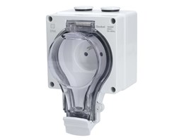 Solight zásuvka IP66, vodotěsná a prachotěsná
