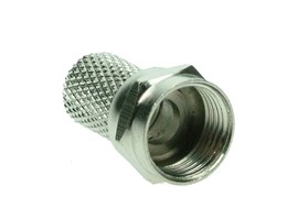 Solight anténní F-konektor, šroubovací, průměr: 6,5mm, 10ks