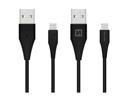 Swissten Datový kabel USB- C 3.1, černý, 1,5m