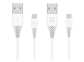 Swissten Datový kabel USB- C 3.1, bílý, 1,5m