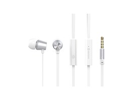Swissten Earbuds Dynamic YS500, stříbrná/bílá