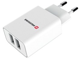 Swissten Adaptér Smart IC 2xUSB 2,1A W