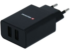 Swissten SMART IC 2x USB 2,1A POWER BK