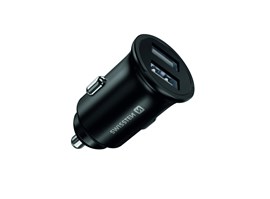 Swissten CL adaptér 2x USB 4,8A METAL BK