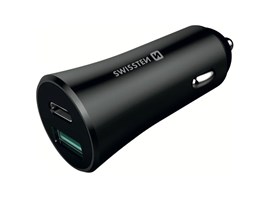 Swissten adaptér QC 3.0 + USB 2,4A 30W B