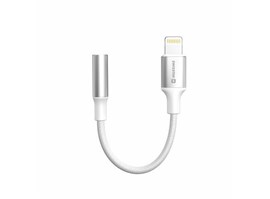 Swissten adaptér Light/AUX 0,15 M BÍLÝ