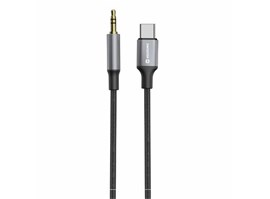 Swissten adaptér USB-C/JACK 1,5M černý