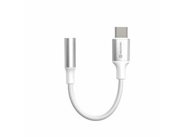 Swissten adaptér USB-C/AUX 0,15 M BÍLÝ