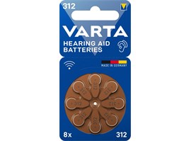 Varta Hearing Aid Battery 312 BLI 8