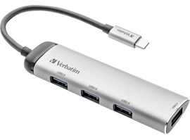 VERBATIM USB-C™ MULTIPORT HUB USB 3.1 GEN 1 / 4x USB 3.2