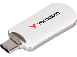 Verbatim30228 flashdisk 64 GB - bílý
