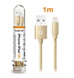 ALIGATOR TUBA 2A nabíjecí kabel Lightning zlatý (DAKT007) 